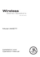 Acoustic Research AW-877 - Owners Manual